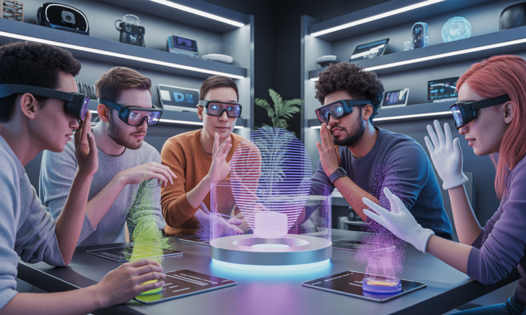 Comment la communauté des geeks réfléchit-elle à l&rsquo;interaction multi-sensorielle et aux mondes numériques collaboratifs ?